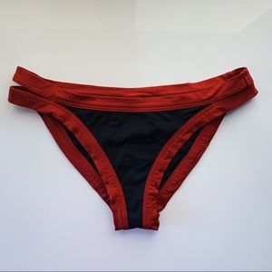 L*Space Navy and Red Bikini Bottoms